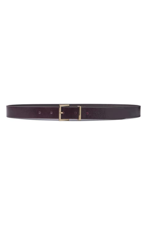 Patent Leather Square Buckle Belt