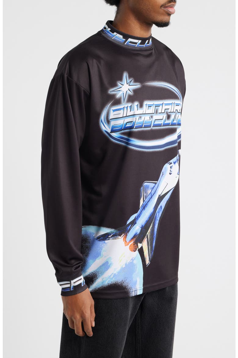 Discover Long Sleeve Jersey Shirt, Alternate, color, BLACK