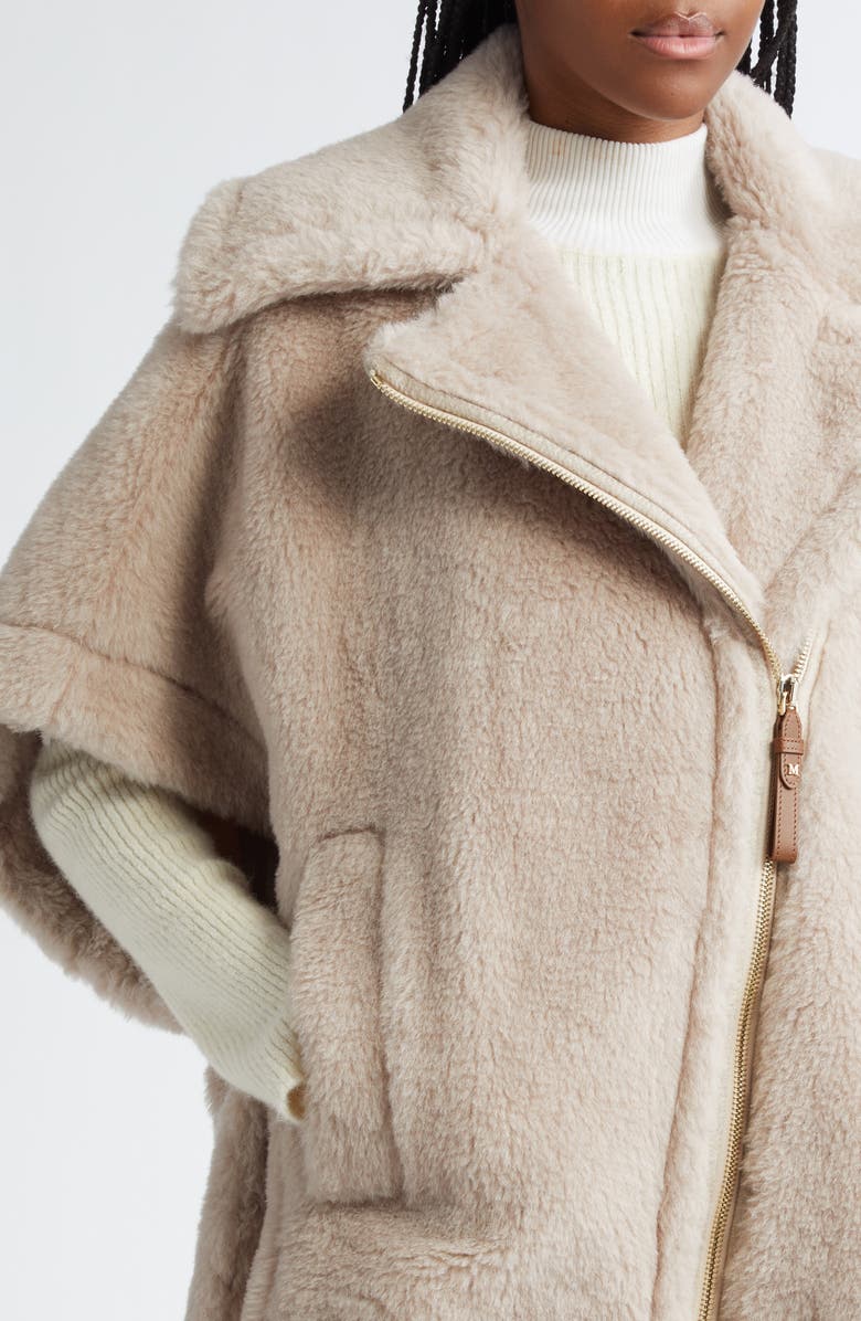 Max Mara Newmanto Teddy Short Cape, Alternate, color, 