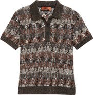 Missoni Knit Metallic Lace Polo