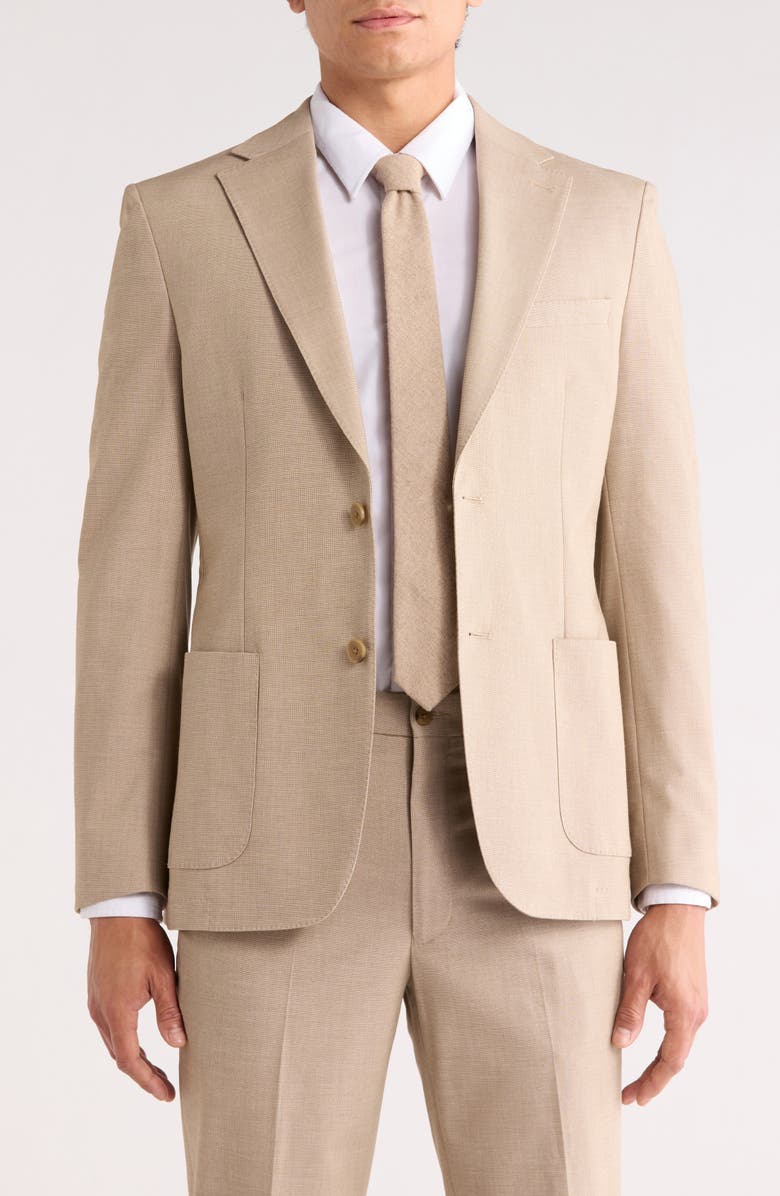 Calvin Klein Tan Suit Jacket, Main, color, Tan
