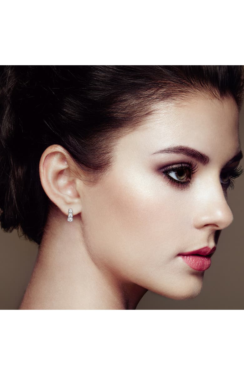 Haus of Brilliance 14KT White Gold 7/8 cttw Diamond Dangle Multi Row Earrings, Alternate, color, White