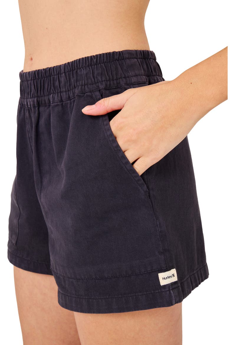 Wavy Days Shorts, Alternate, color, OFF BLACK