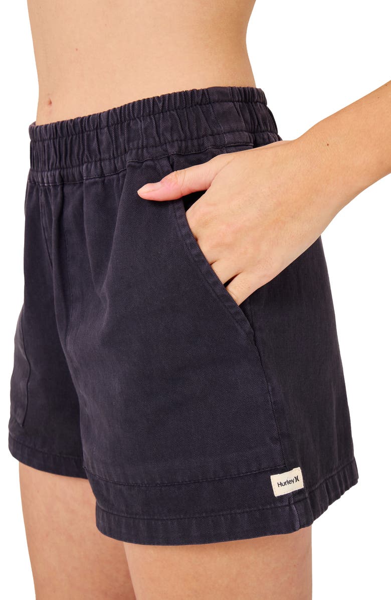 Hurley Wavy Days Shorts, Alternate, color, Off Black
