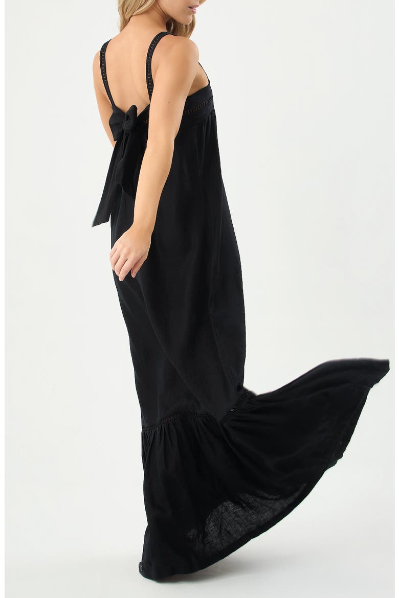 Aria Reversible Cover-Up Maxi Sundress, Alternate, color, BLACK