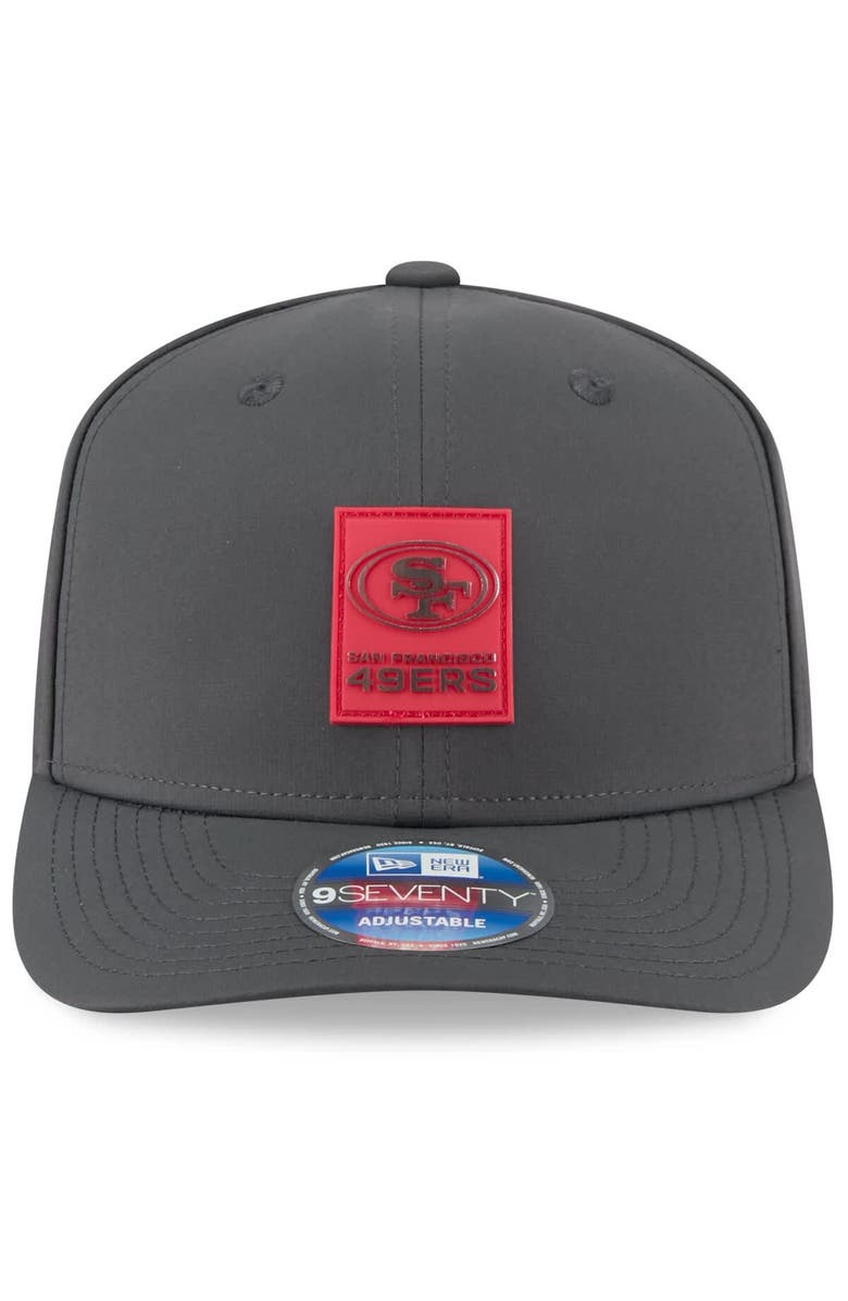 New Era Men's New Era Charcoal San Francisco 49ers 2025 Sideline Cold Weather 9SEVENTY Adjustable Hat, Alternate, color, 