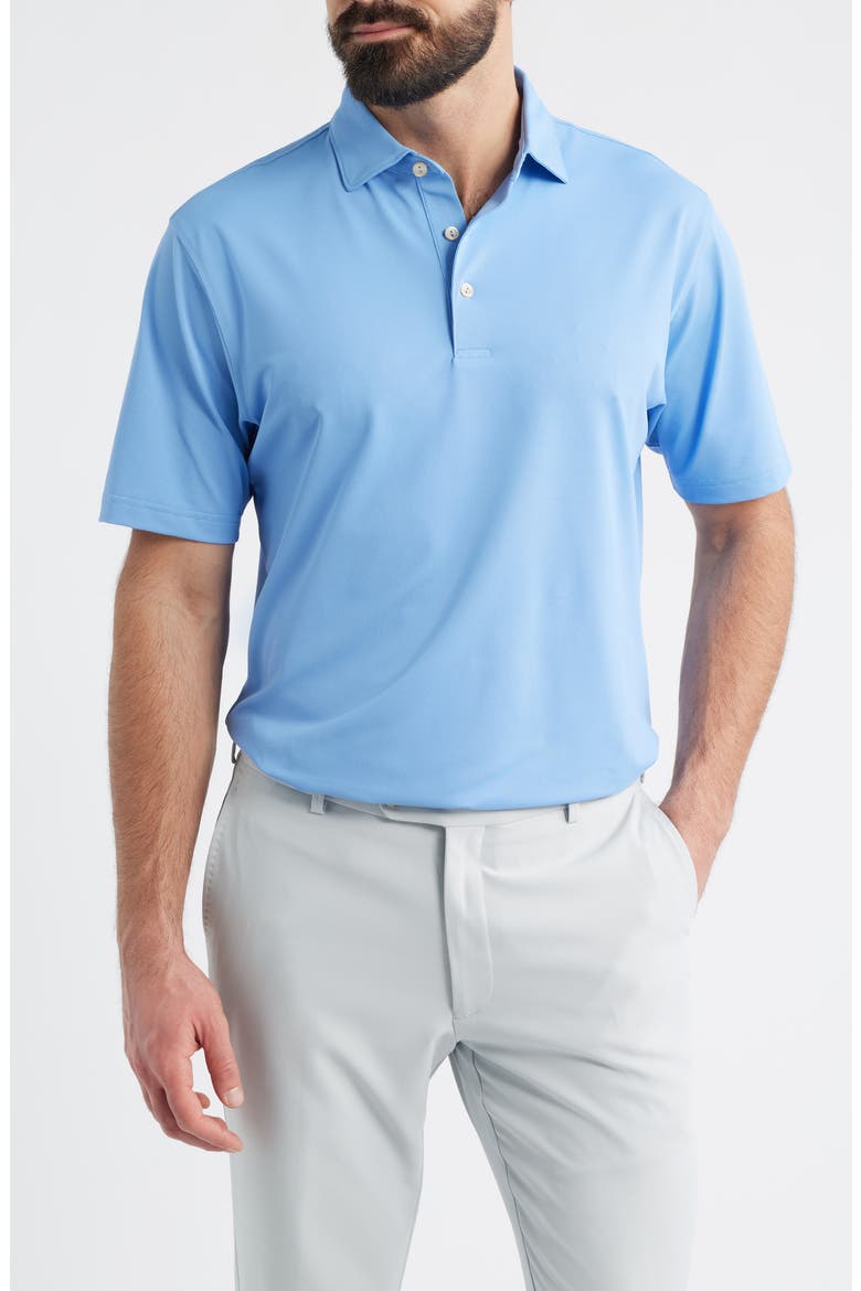 Solid Performance Piqué Polo, Main, color, BLUEBIRD