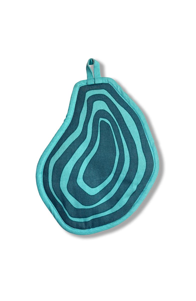 The Neighborgoods Oyster & Lemon Pot Holders Set of 2, Alternate, color, Blue