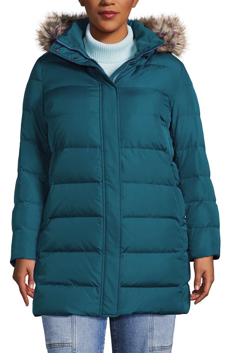 Lands' End Down Winter Coat, Main, color, 