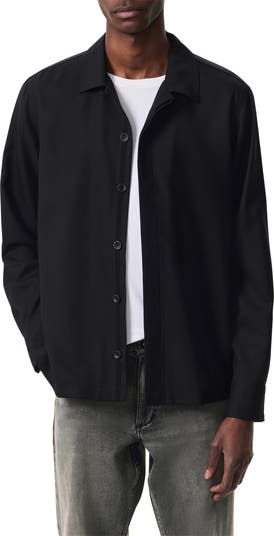 rag bone Hyde Wool Blend Piqué Button-Up Shirt Jacket Nordstrom