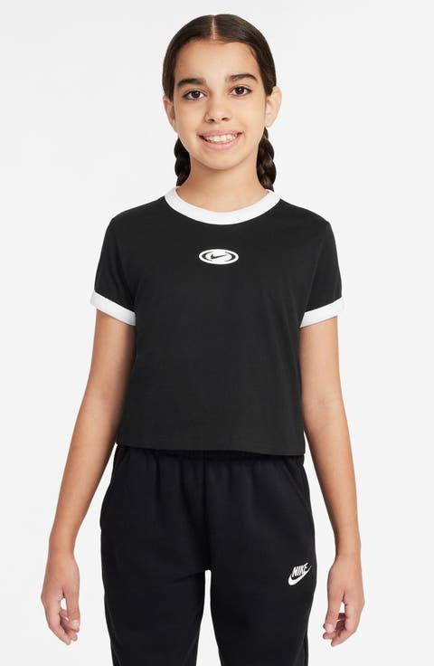 Kids' Crop Cotton Graphic T-Shirt (Big Kid)