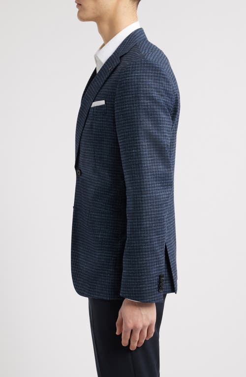 Hugo Boss Boss Hutson Textured Sport Coat In Dark Blue