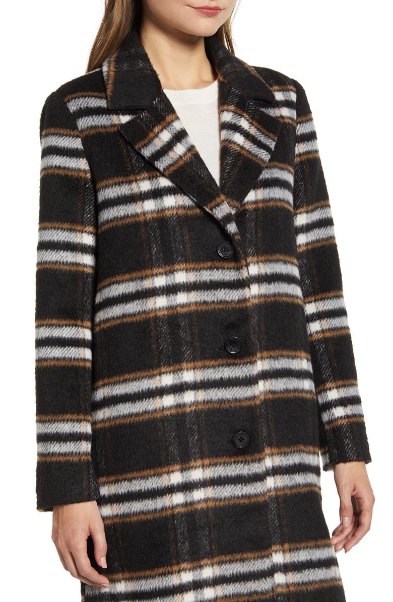 Bernardo Leopard Print Coat, Alternate, color,