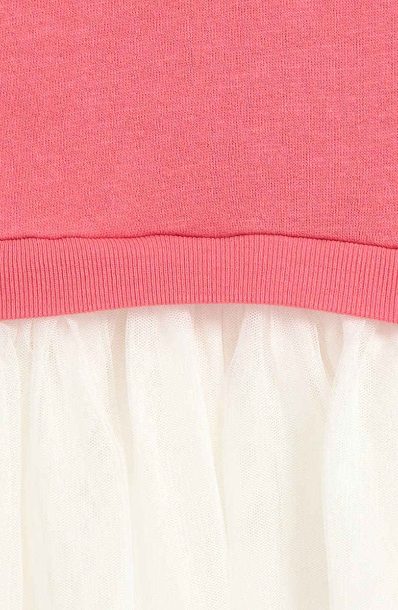 Tucker + Tate Long Sleeve Tutu Dress, Alternate, color, Pink Rapture- White