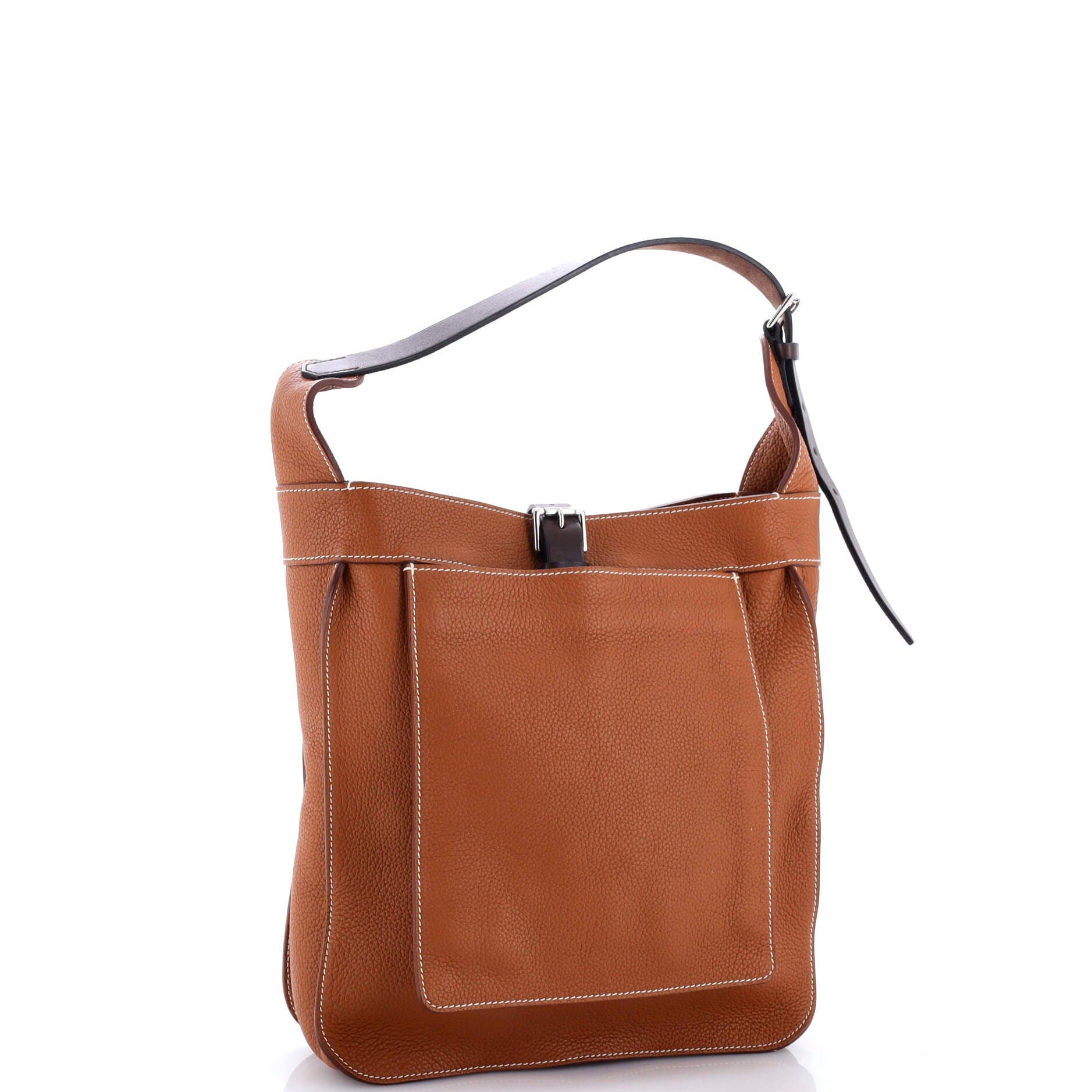 Pre-Owned Hermes Marwari Bag Clemence PM, Alternate, color, Gold