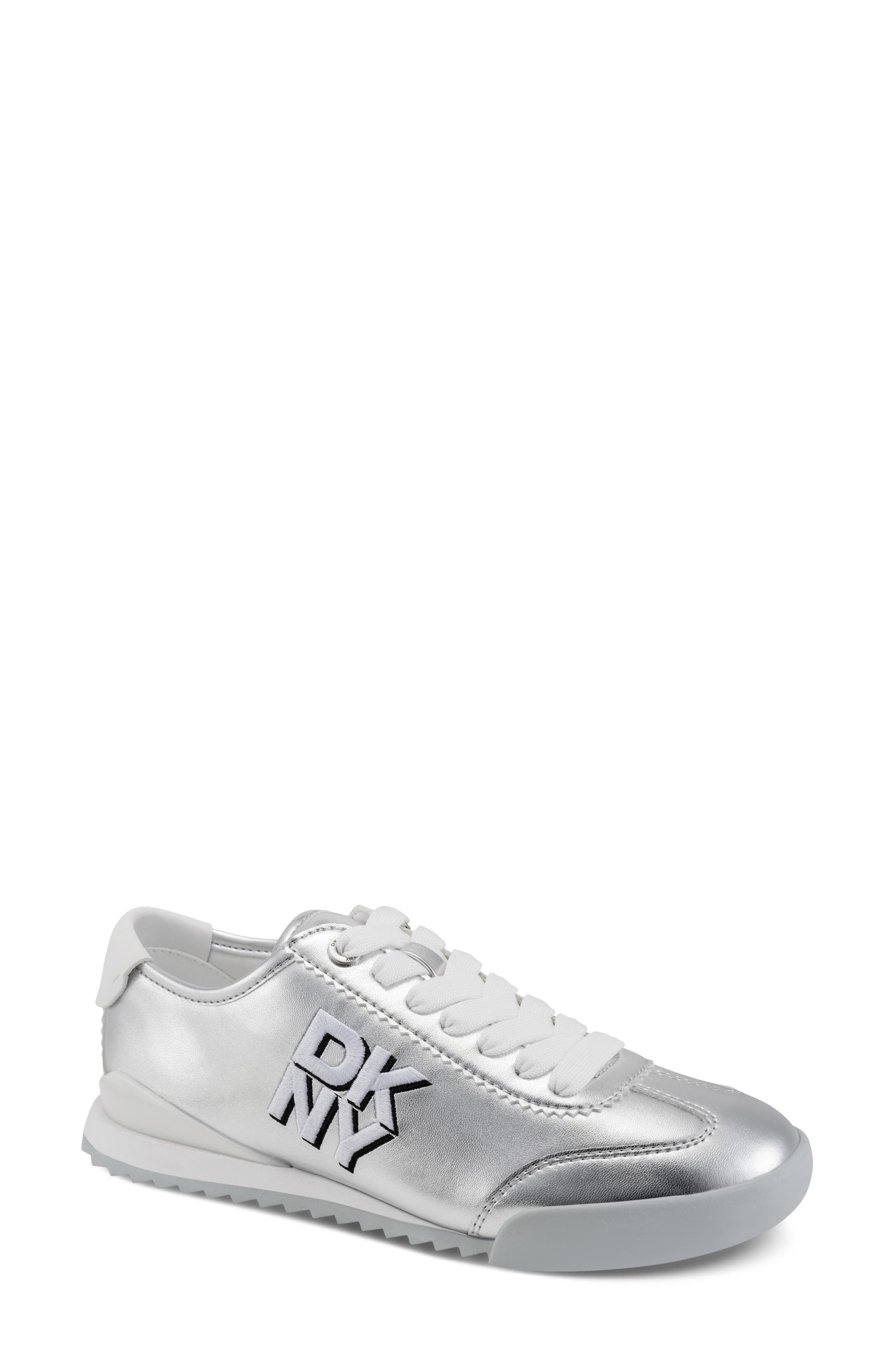 DKNY Eversley Sneaker, Main, color, Silver