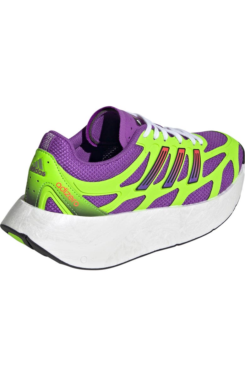 adidas Adizero Aruku Sneaker, Alternate, color, Purple/ Solar Green/ Silver