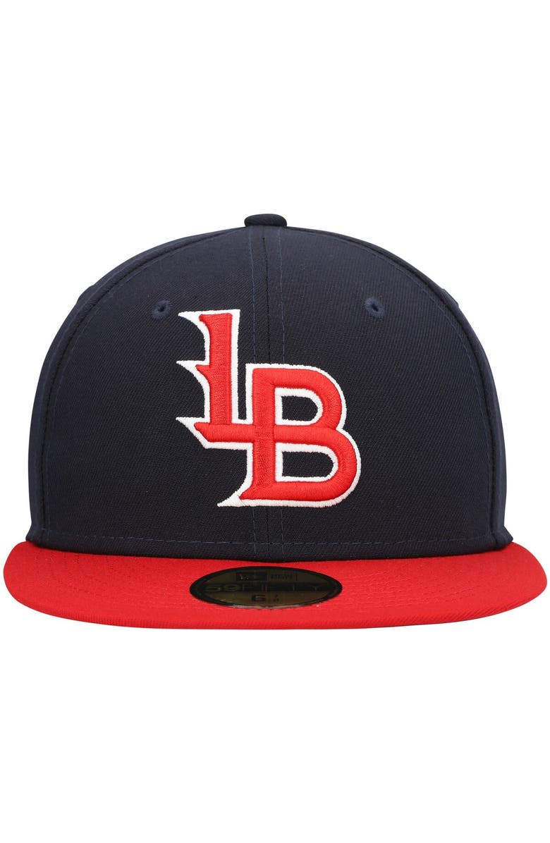 New Era Men's New Era Navy Louisville Bats Authentic Collection Team Alternate 59FIFTY Fitted Hat, Alternate, color, Navy