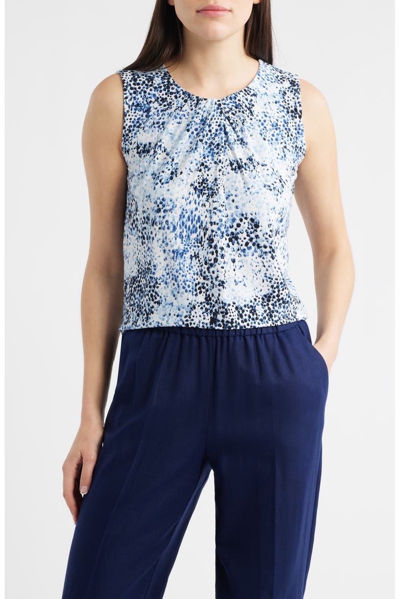Pleated Shell, Main, color, CRISP WHITE MULTI