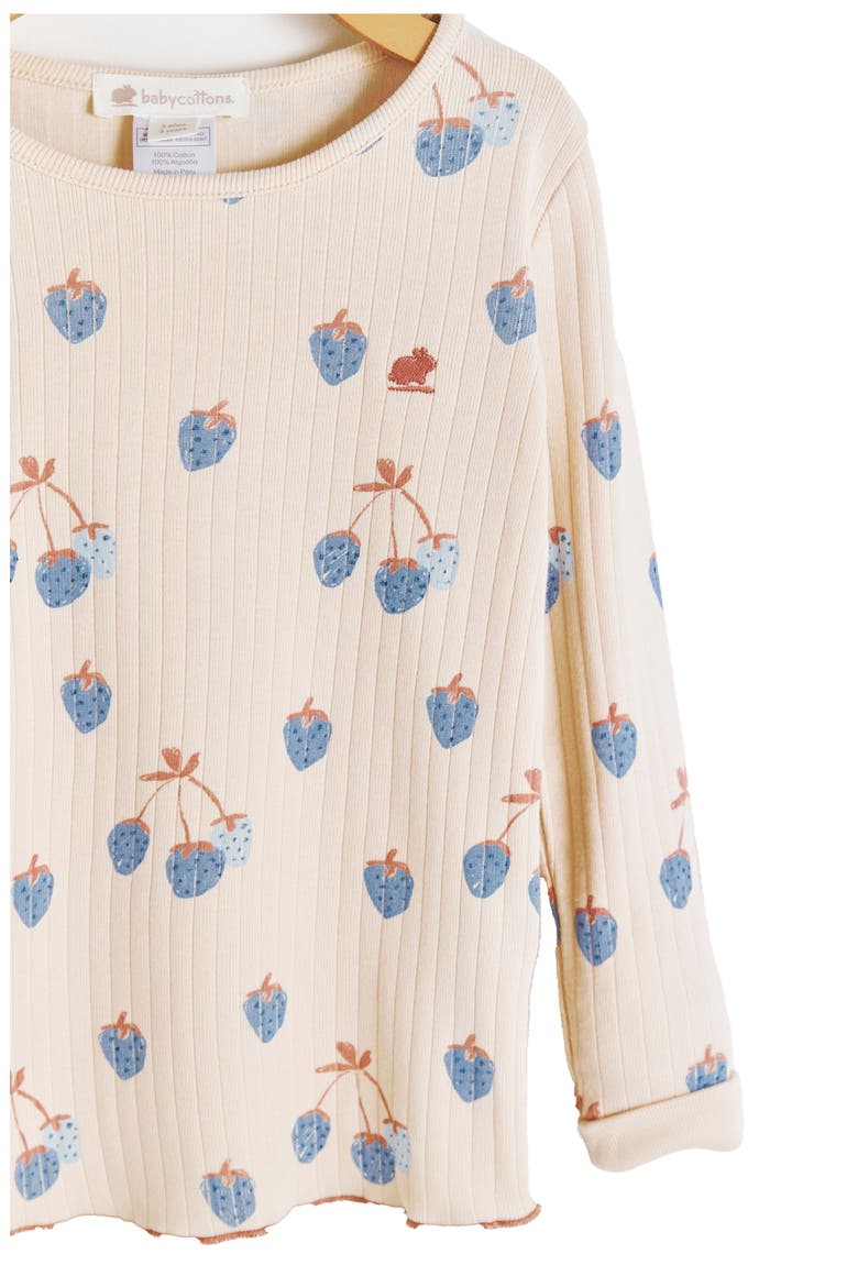 Premium Cotton Berrypop Snug Fit Long Pajama Set for Infant, Alternate, color, BLUE