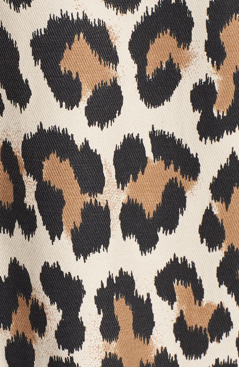 Kate Spade New York leopard print water repellent coat, Alternate, color,