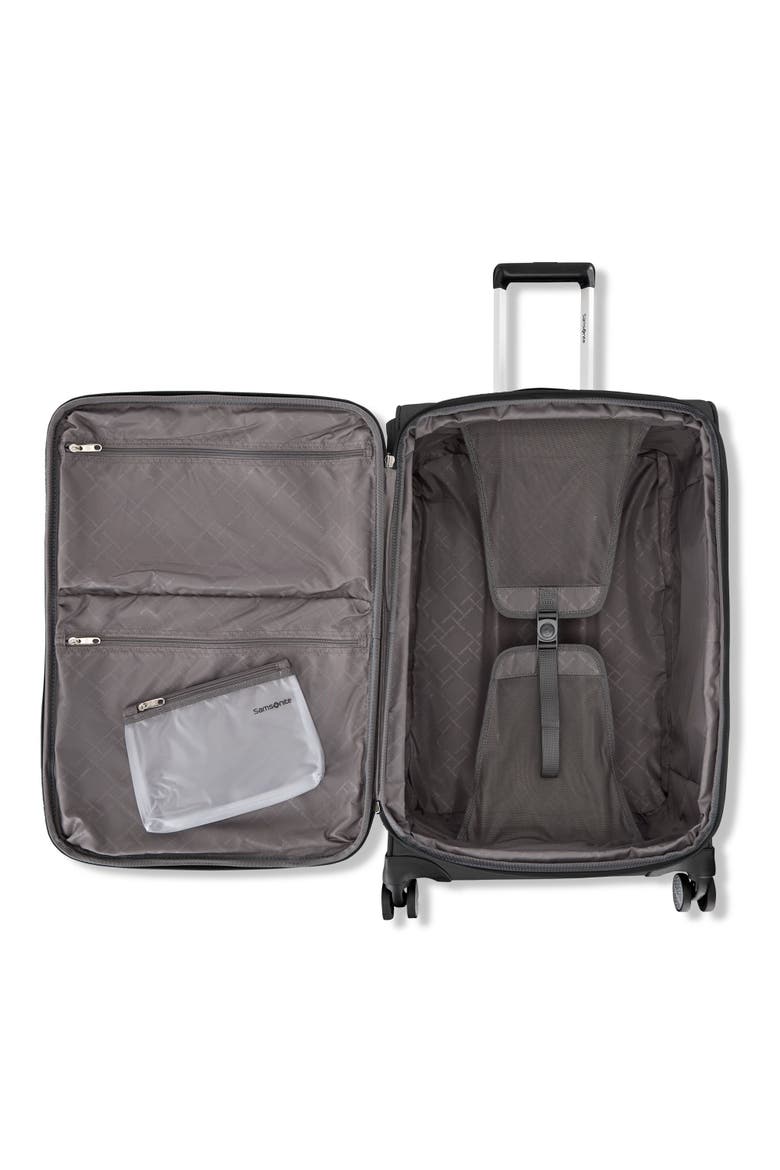 Element Softside Expandable 2 Piece (21"/29") Spinner Luggage Set, Alternate, color, Black