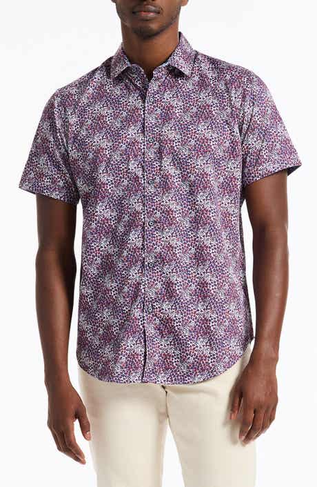 Robert Graham Fermont Short Sleeve Cotton Dress Shirt