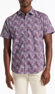 Robert Graham Fermont Short Sleeve Cotton Dress Shirt