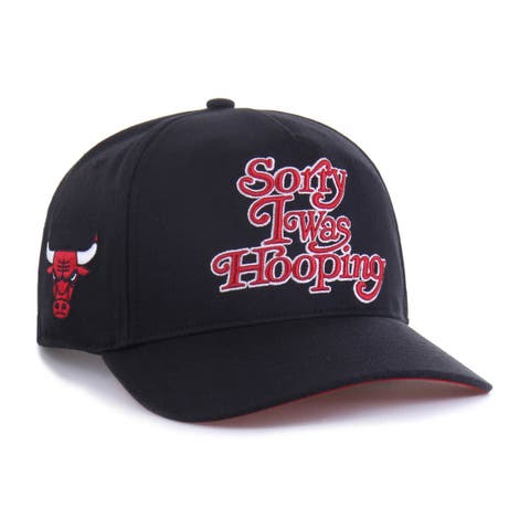 Men's Brand Seen by '47 Black Chicago Bulls Sorry I Was Hooping Hitch Adjustable Hat