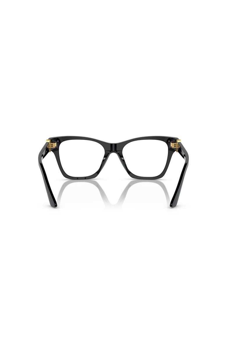 Versace 52mm Irregular optical glasses, Alternate, color, Black