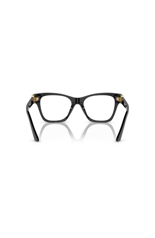 Versace 52mm Irregular Optical Glasses In Black