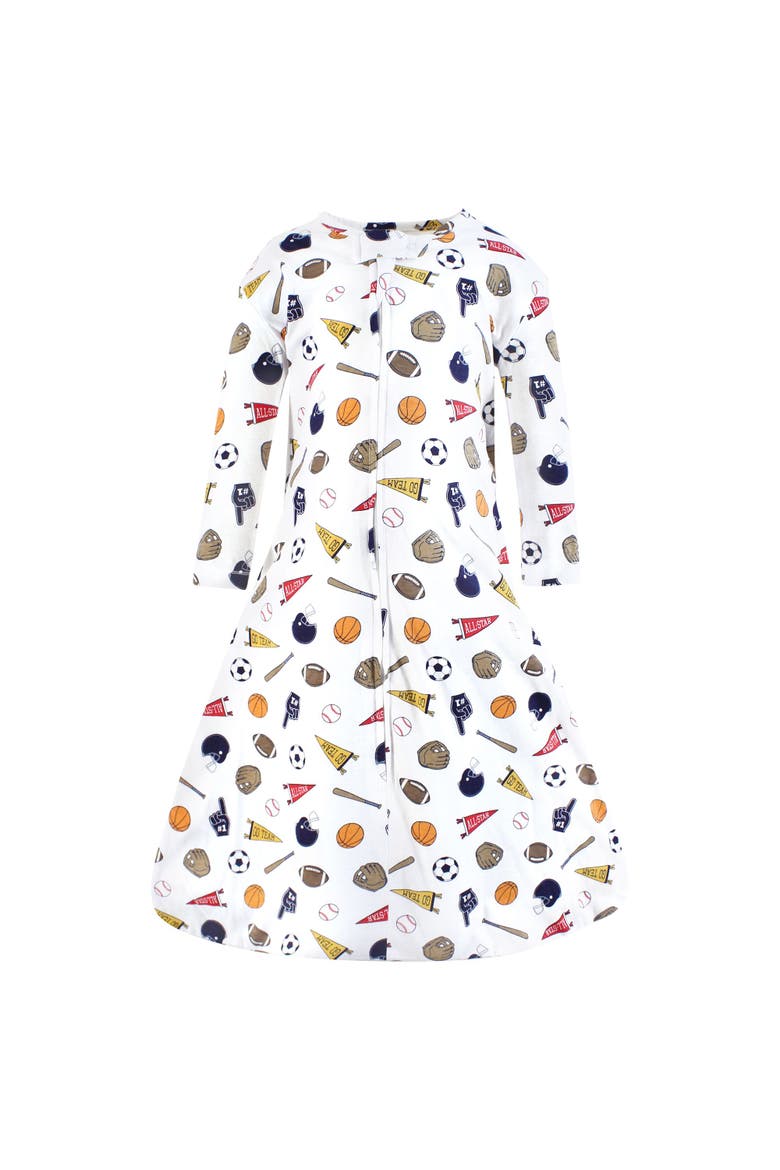 Snug Cotton Jersey Sleep Sack with Full Sleeves, Main, color, Sports Fan