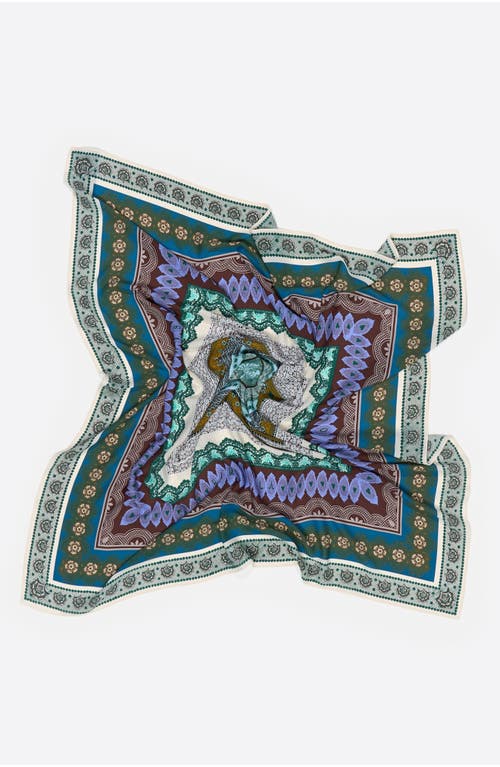 Bimba Y Lola Concentric Borders Lace Scarf In Multi