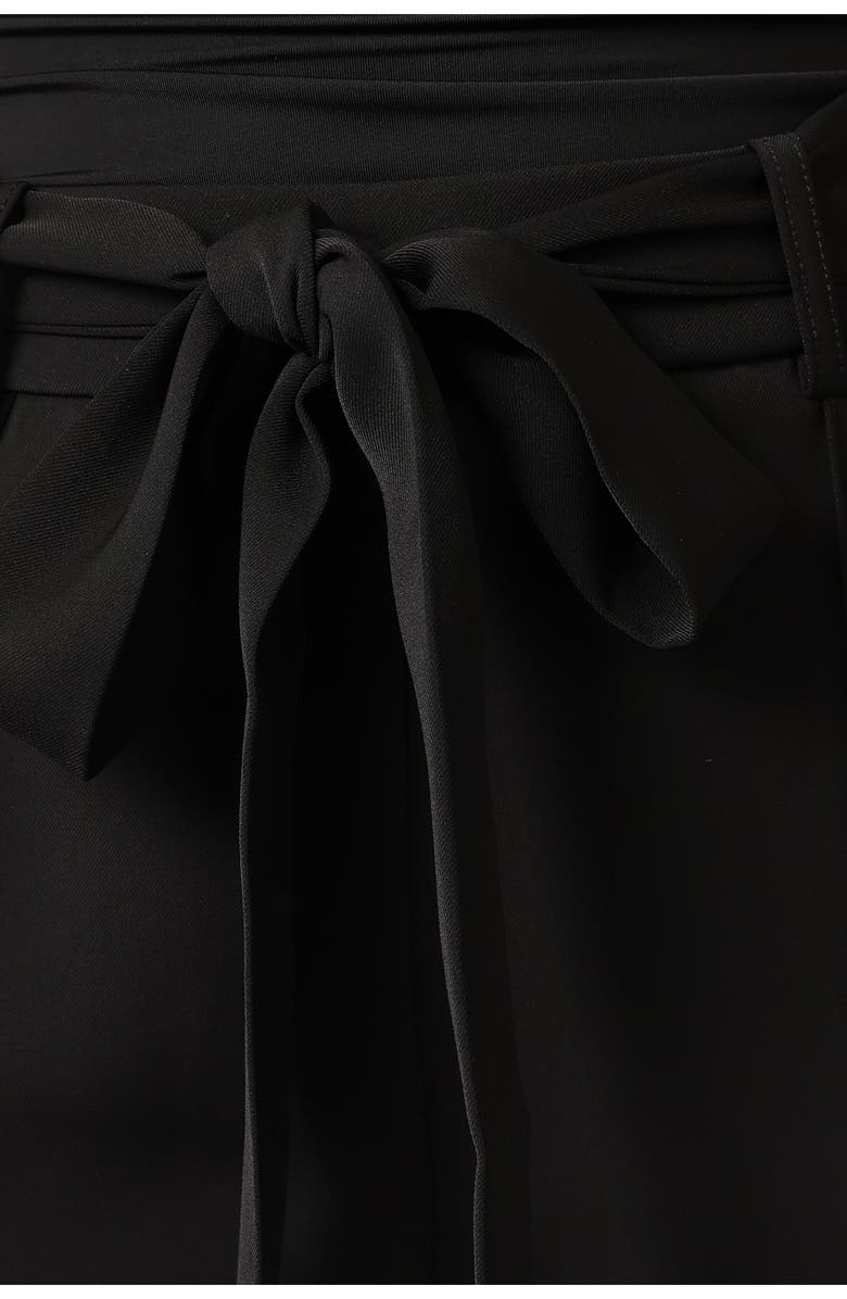 Petal & Pup Averie Tie Waist Straight Leg Pants, Alternate, color, Black