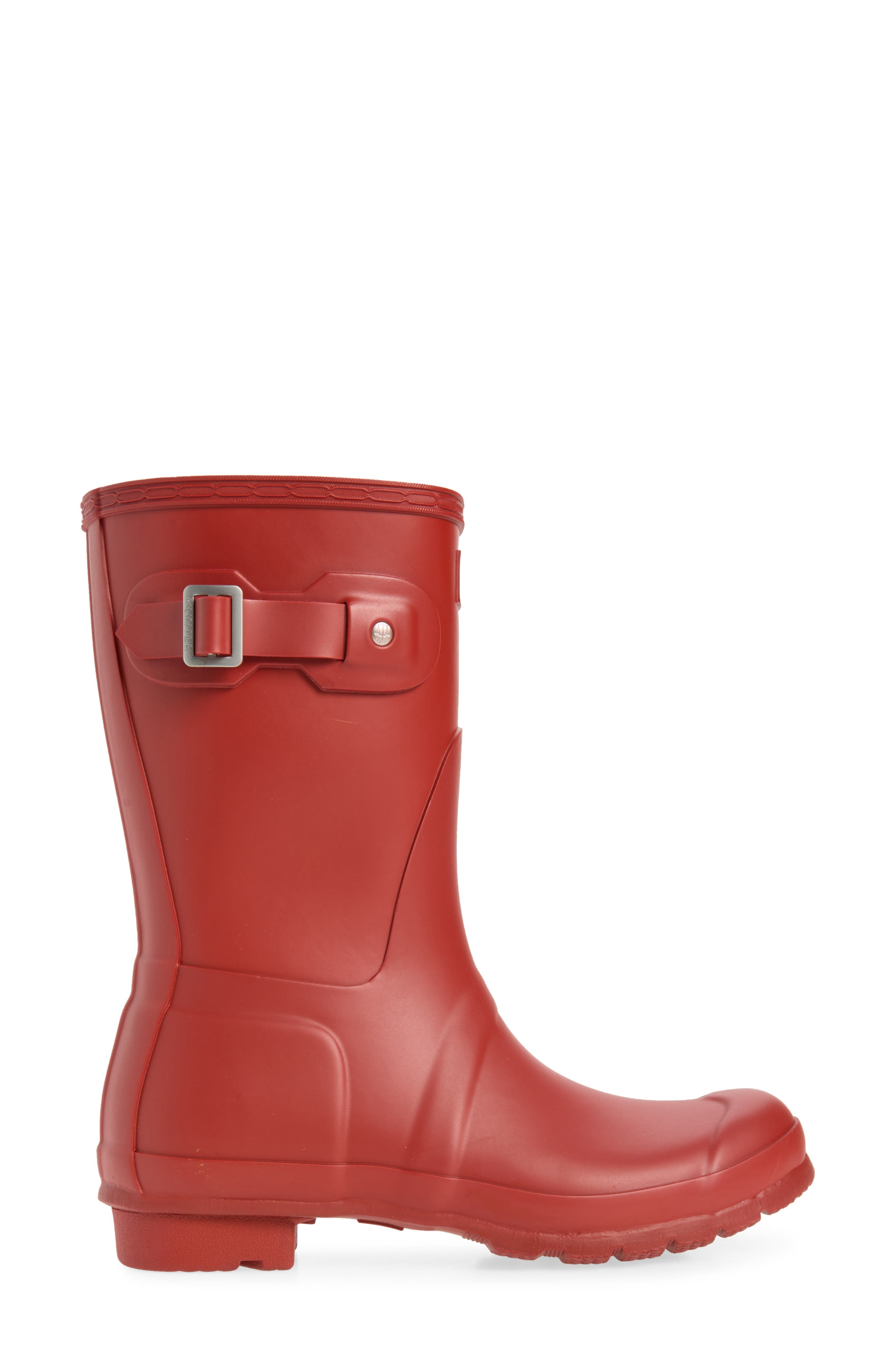 Short Rain Boot, Alternate, color, RED