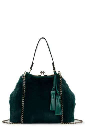 Patricia Nash Laureana Faux Fur Frame Top Shoulder Bag
