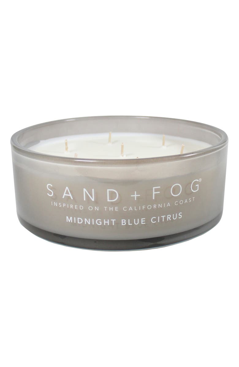 SAND AND FOG Midnight Blue Citrus Candle, Alternate, color, Midnight Blue Citrus