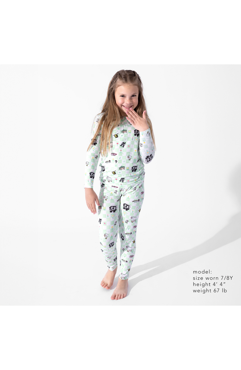 Bellabu Bear Kids' Minecraft Sleep Repeat Set of 2 Piece Pajamas, Alternate, color, Minecraft Sleep Repeat