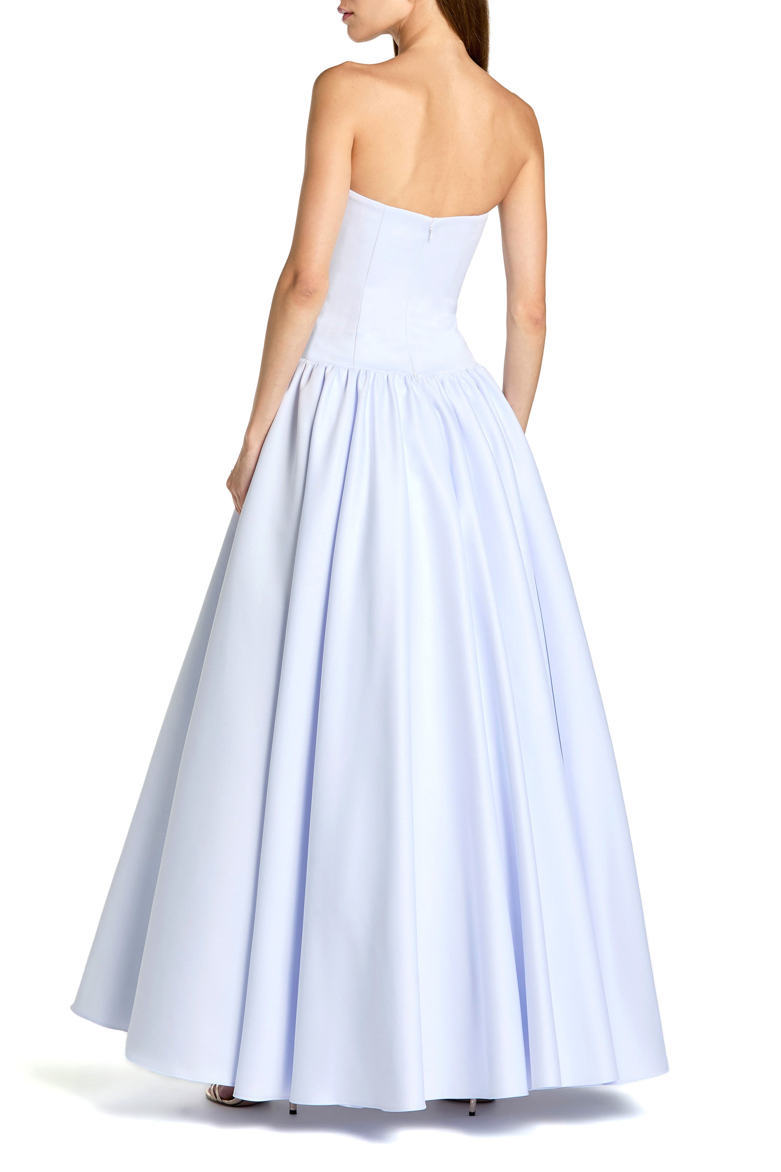 Strapless Satin Dropwaist Gown - image 2