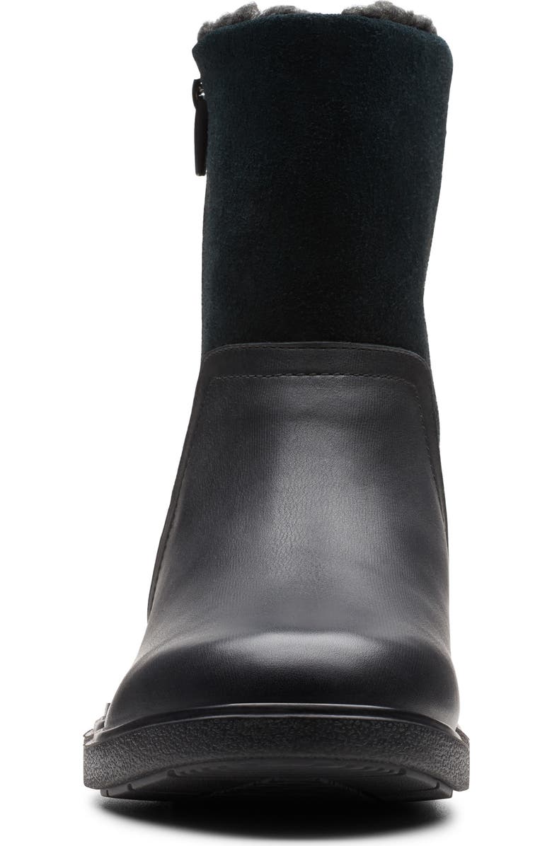 Clarks<sup>®</sup> Unstructured Elda Faux Fur Lined Waterproof Mid Boot, Alternate, color,