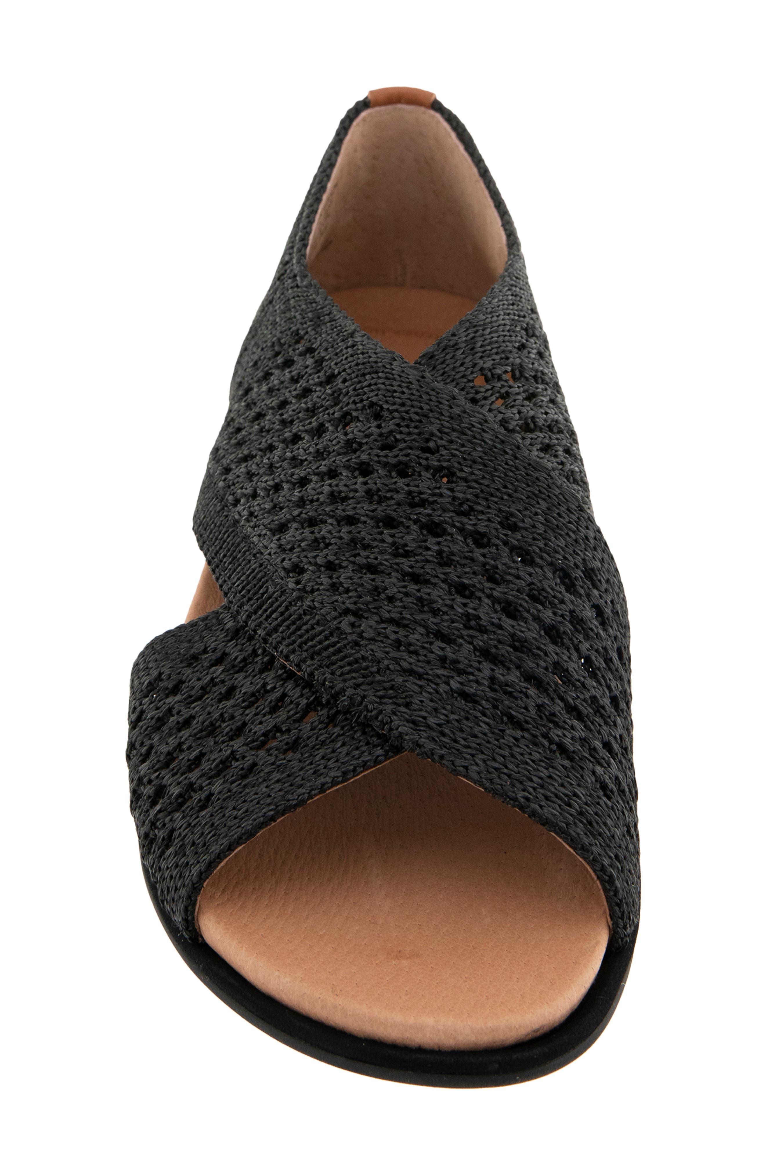Gentle Souls Laniey Sandal, Alternate, color, Black Knit