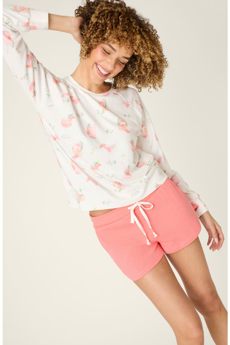 Paloma Mama Long Sleeve Lounge Top, Alternate, color, IVORY