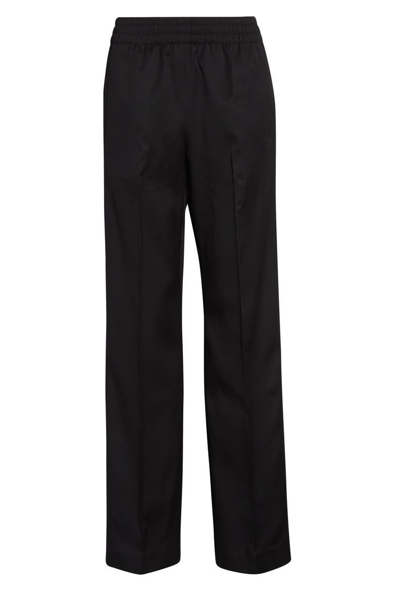 Brittany Lightweight Virgin Wool Joggers, Alternate, color, BLACK