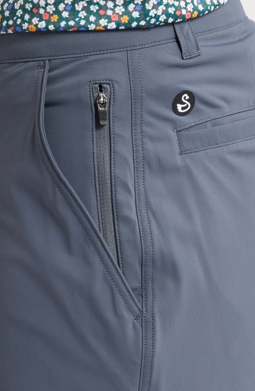 Swannies Fairway 8-inch Flat Front Stretch Golf Shorts In Graphite