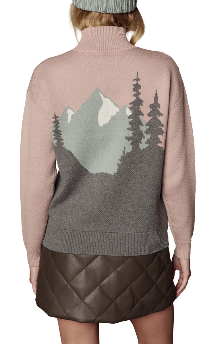 Alp N Rock Simran Mock Neck Organic Cotton Blend Sweater, Alternate, color, Rose