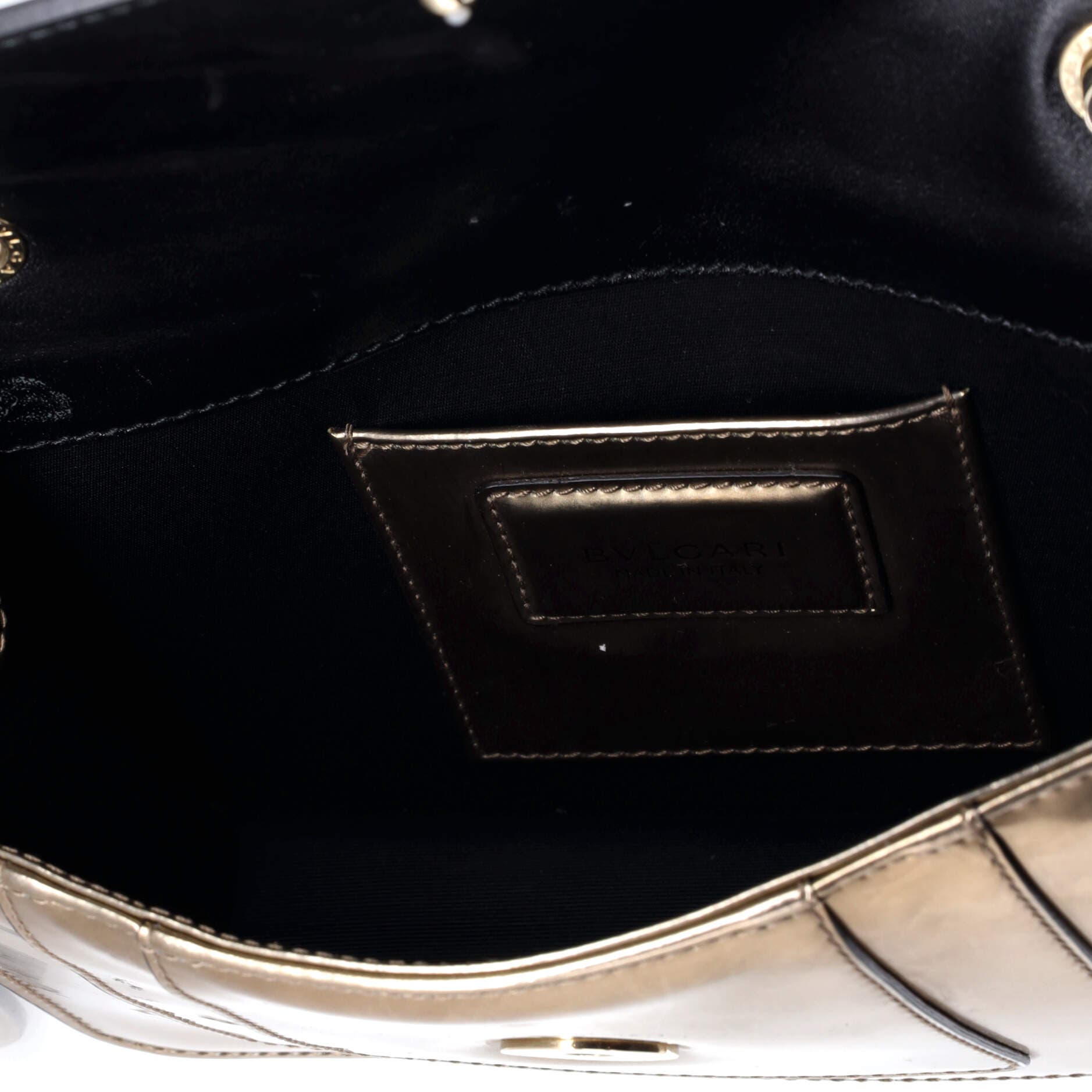 Serpenti Forever Square Shoulder Bag Metallic Leather Small, Alternate, color, Metallic Gold