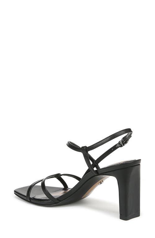 Sam Edelman Emmie Strappy Heel Sandal Black Leather In Black