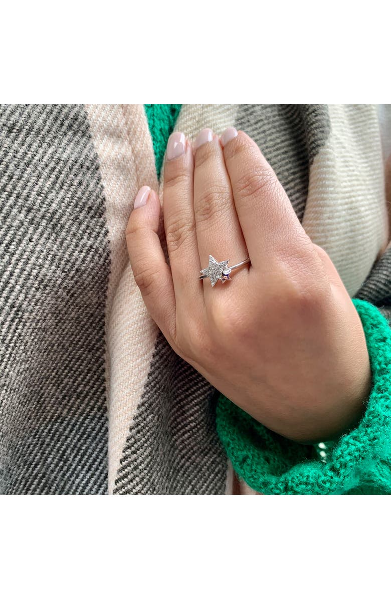 LuvMyJewelry Dreamer Set of 3 Dazzle Star Diamond Rings - 0.15ct., Alternate, color, White/Yellow/Rose