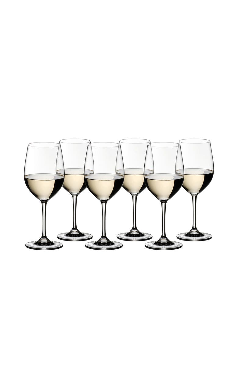 Riedel Vinum Viognier/Chardonnay Glass Set, Buy 6 Get 8, Main, color, Clear