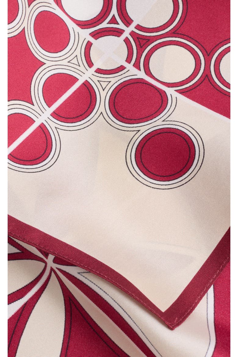 Mini Foulard 45X45, Alternate, color, Eclipse Bordeaux